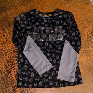 Star Wars Kids Long Sleeve Tee - Black and Gray